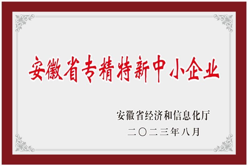 安徽省专精特新中小企业